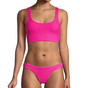 Billabong, High-Cut Textured Bikini, L